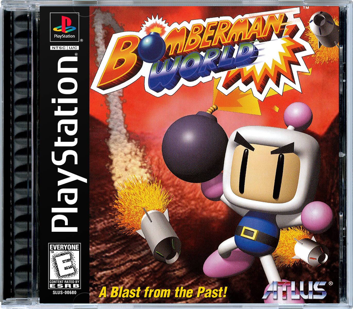 Лицензионный диск NTSC Bomberman World для PlayStation